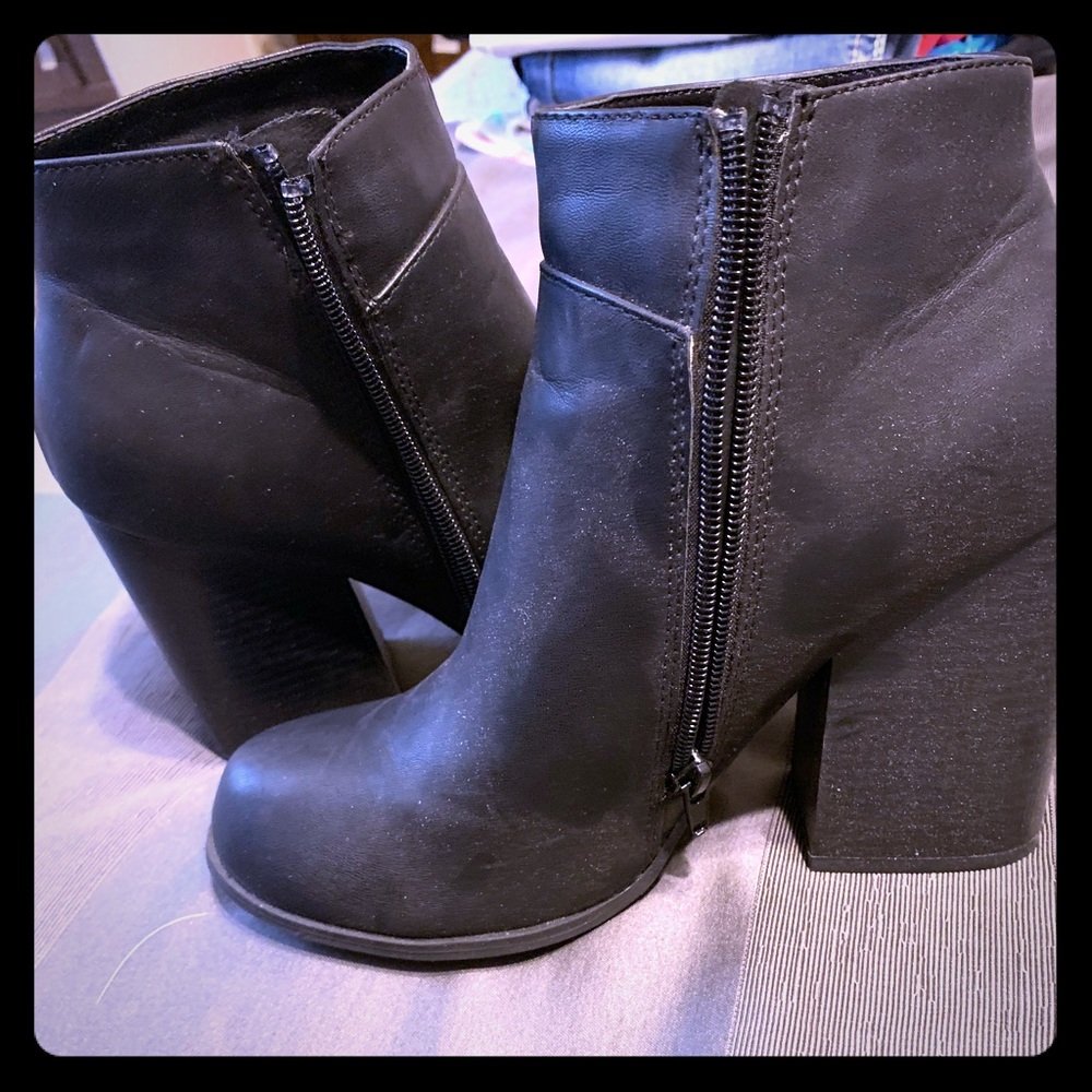 Black ankle boots